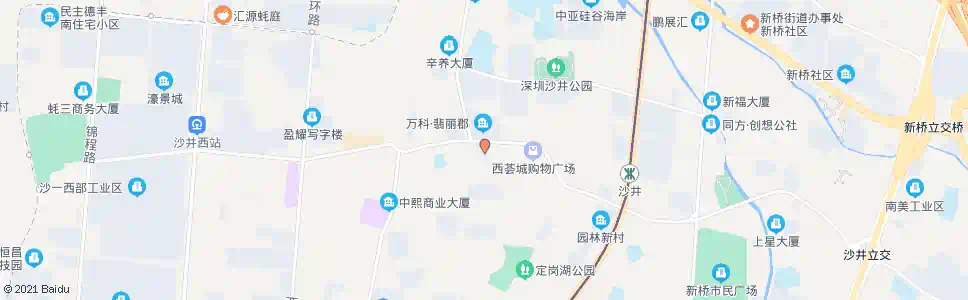 深圳万科翡丽郡3期_公交站地图_深圳公交_妙搜公交查询2025