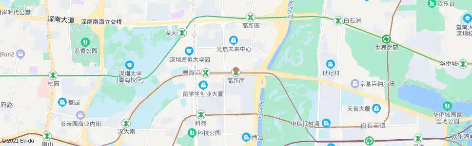 深圳高新公寓南_公交站地图_深圳公交_妙搜公交查询2025