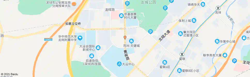 深圳阳光天健城_公交站地图_深圳公交_妙搜公交查询2025