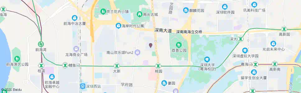 深圳南山文体中心_公交站地图_深圳公交_妙搜公交查询2025