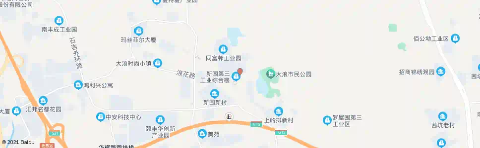 深圳康发科技园_公交站地图_深圳公交_妙搜公交查询2025