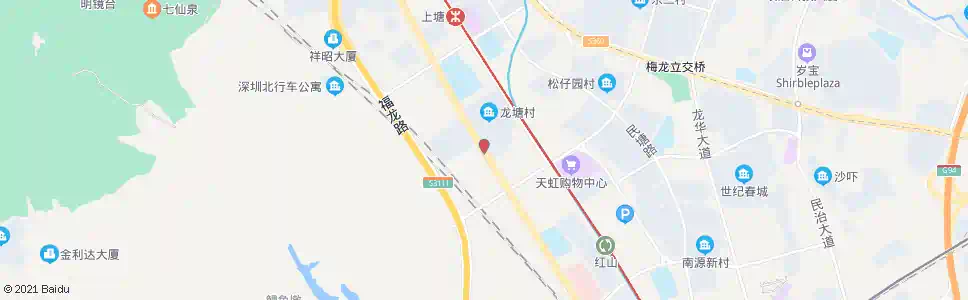 深圳龙塘新村西_公交站地图_深圳公交_妙搜公交查询2025