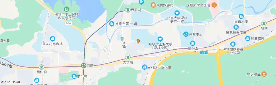 深圳哈工大园区_公交站地图_深圳公交_妙搜公交查询2025