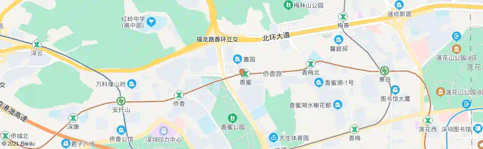 深圳枫丹雅苑_公交站地图_深圳公交_妙搜公交查询2025