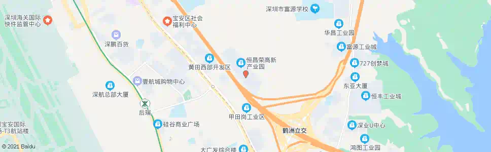 深圳航城工业区1_公交站地图_深圳公交_妙搜公交查询2025