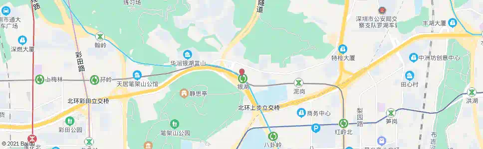 深圳银湖汽车站_公交站地图_深圳公交_妙搜公交查询2025