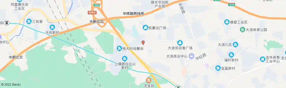 深圳上横朗市场_公交站地图_深圳公交_妙搜公交查询2025
