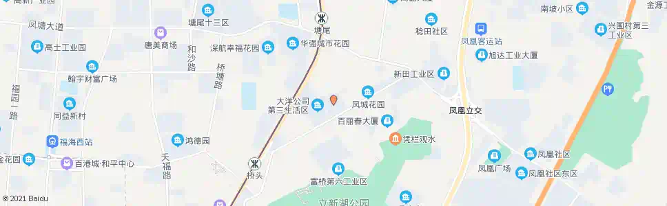 深圳中粮凤凰里花苑_公交站地图_深圳公交_妙搜公交查询2025