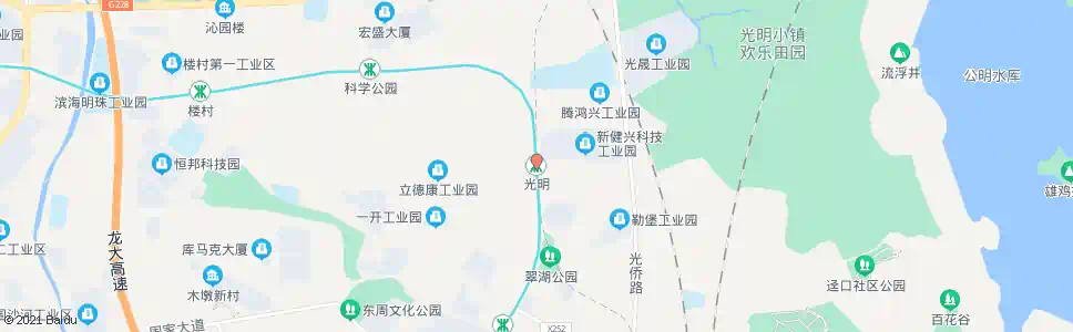 深圳光明医院_公交站地图_深圳公交_妙搜公交查询2025