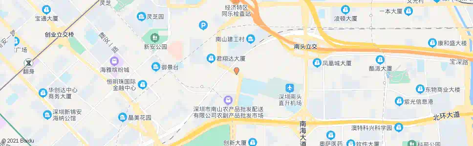 深圳中山园_公交站地图_深圳公交_妙搜公交查询2025
