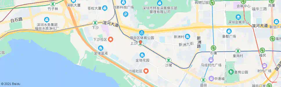 深圳上沙站_公交站地图_深圳公交_妙搜公交查询2025
