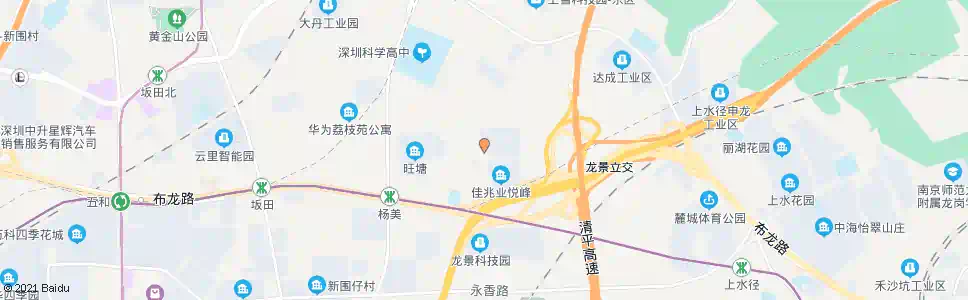 深圳金色半山_公交站地图_深圳公交_妙搜公交查询2025