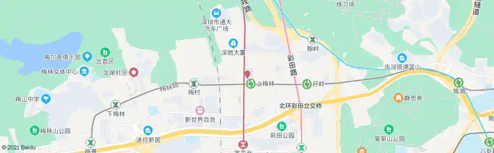 深圳上梅林站_公交站地图_深圳公交_妙搜公交查询2025