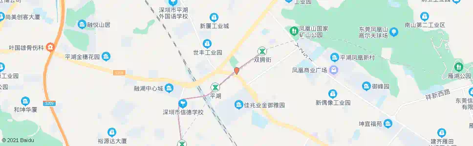深圳平湖广场西_公交站地图_深圳公交_妙搜公交查询2025