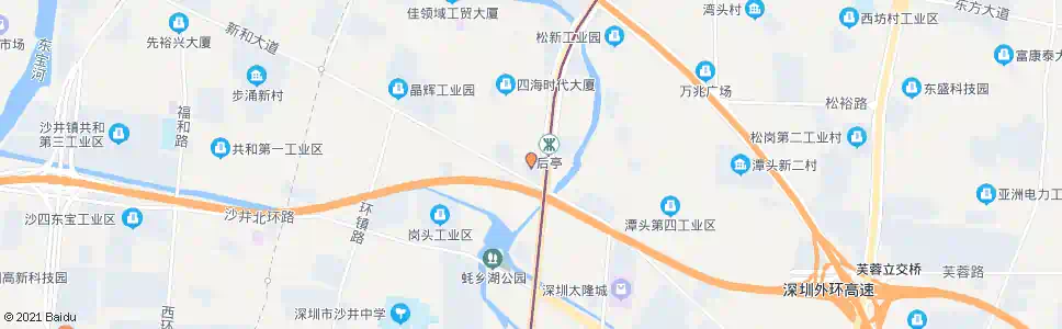 深圳沙井新和路口_公交站地图_深圳公交_妙搜公交查询2025