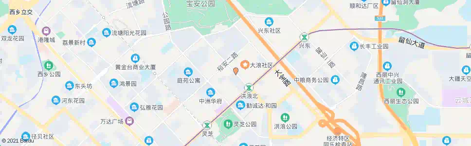 深圳新安交警中队_公交站地图_深圳公交_妙搜公交查询2025