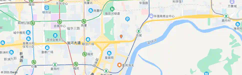 深圳福滨新村1_公交站地图_深圳公交_妙搜公交查询2025