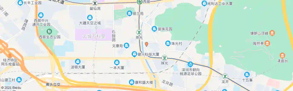 深圳宝珠花园_公交站地图_深圳公交_妙搜公交查询2025