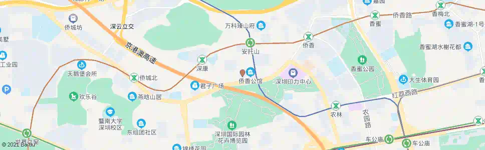 深圳鸿新花园2_公交站地图_深圳公交_妙搜公交查询2025