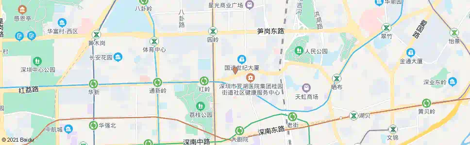 深圳红桂大厦_公交站地图_深圳公交_妙搜公交查询2025