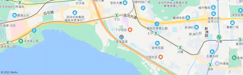 深圳金域蓝湾_公交站地图_深圳公交_妙搜公交查询2025