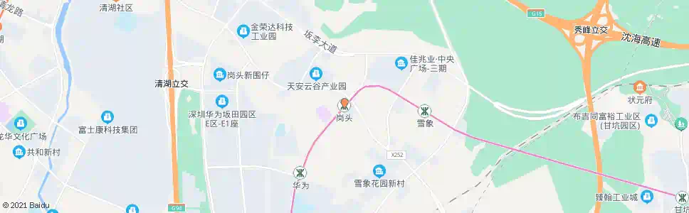 深圳岗头路口_公交站地图_深圳公交_妙搜公交查询2025