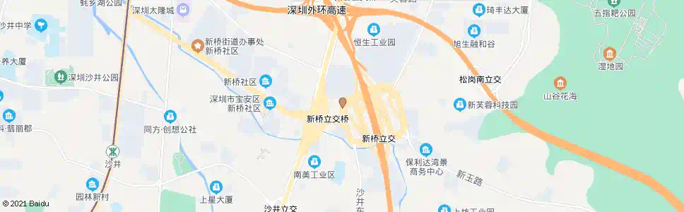 深圳新桥汽配_公交站地图_深圳公交_妙搜公交查询2025