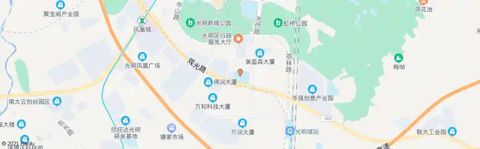 深圳光明凤凰小学_公交站地图_深圳公交_妙搜公交查询2025