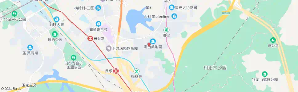 深圳龙溪幼儿园_公交站地图_深圳公交_妙搜公交查询2025