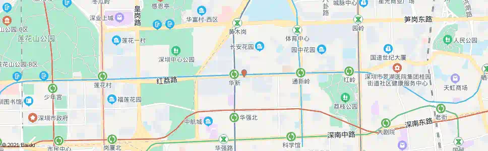 深圳群星广场始发站_公交站地图_深圳公交_妙搜公交查询2025