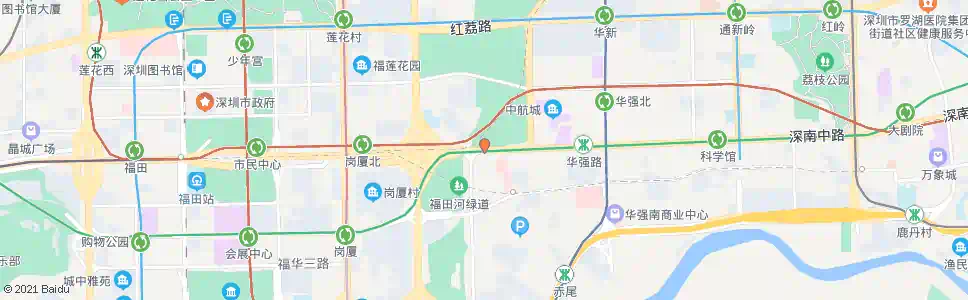 深圳田面_公交站地图_深圳公交_妙搜公交查询2025