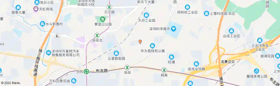 深圳华为荔枝园_公交站地图_深圳公交_妙搜公交查询2025