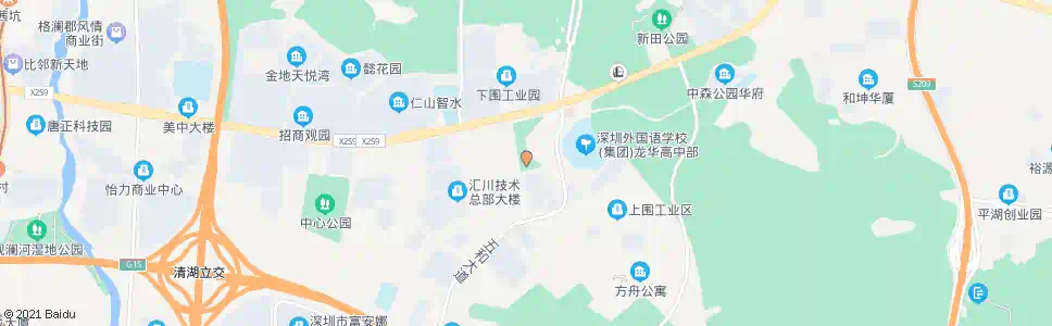 深圳樟坑径下围_公交站地图_深圳公交_妙搜公交查询2025