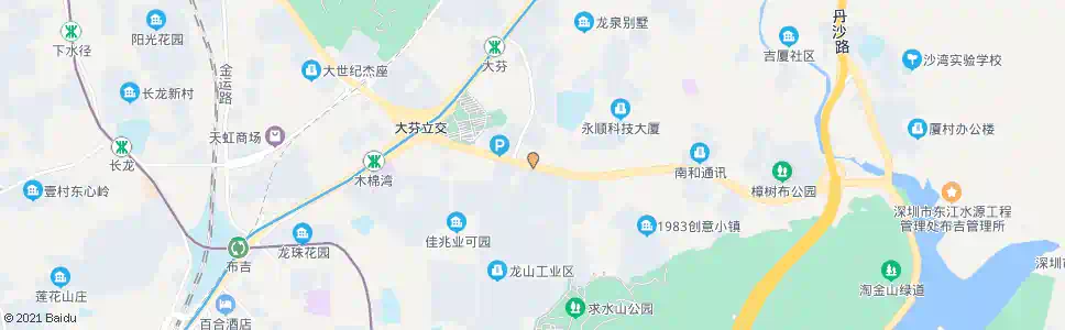 深圳百门前工业区_公交站地图_深圳公交_妙搜公交查询2025