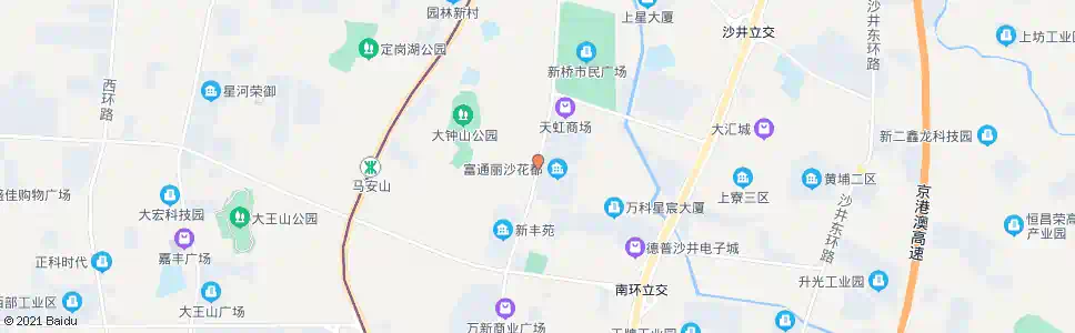 深圳丽沙花都_公交站地图_深圳公交_妙搜公交查询2025