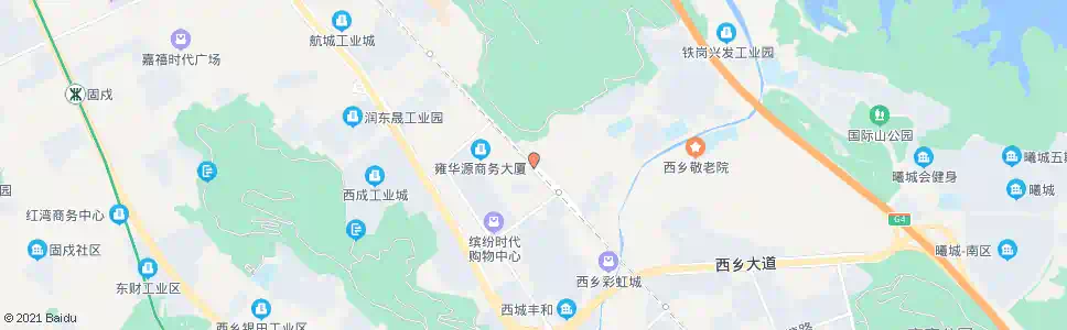 深圳西乡城管办_公交站地图_深圳公交_妙搜公交查询2025