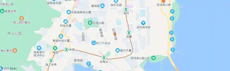 深圳湾厦村_公交站地图_深圳公交_妙搜公交查询2025