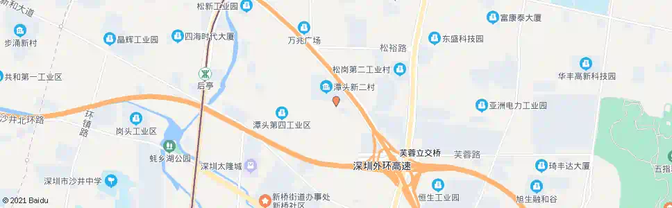 深圳潭头新二村_公交站地图_深圳公交_妙搜公交查询2025