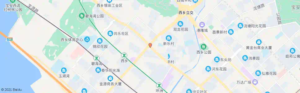 深圳西乡盐田_公交站地图_深圳公交_妙搜公交查询2025
