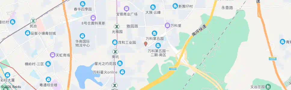 深圳万科五园公交总站_公交站地图_深圳公交_妙搜公交查询2025
