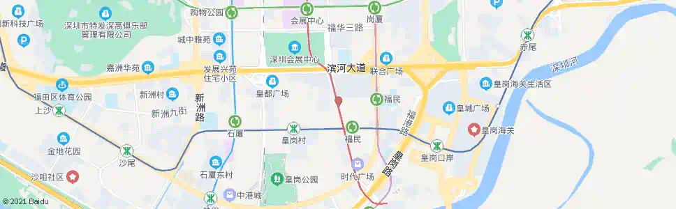 深圳皇岗中学_公交站地图_深圳公交_妙搜公交查询2025