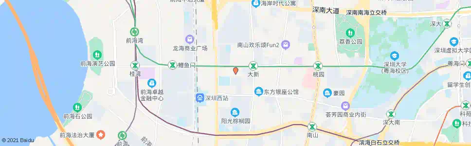 深圳桃李花园_公交站地图_深圳公交_妙搜公交查询2025