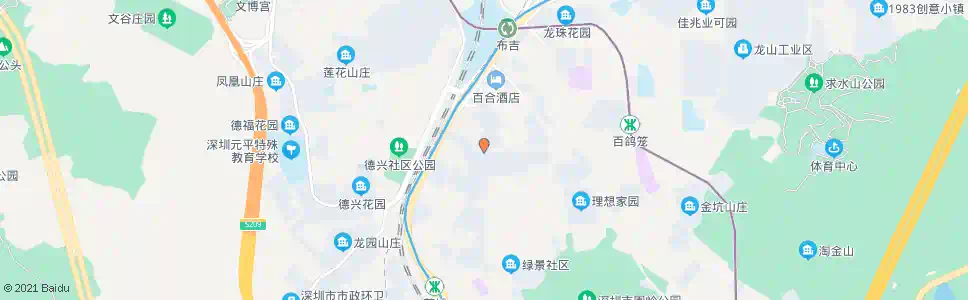 深圳百合山庄_公交站地图_深圳公交_妙搜公交查询2025