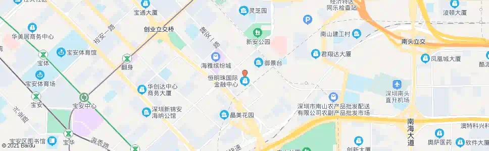 深圳三区金融街_公交站地图_深圳公交_妙搜公交查询2025