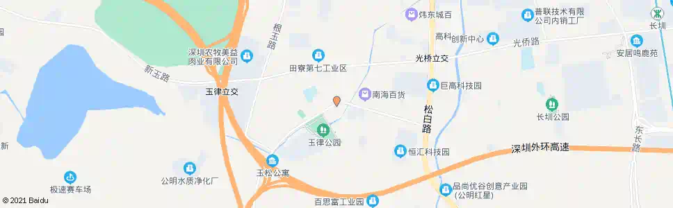 深圳玉律旧村_公交站地图_深圳公交_妙搜公交查询2025