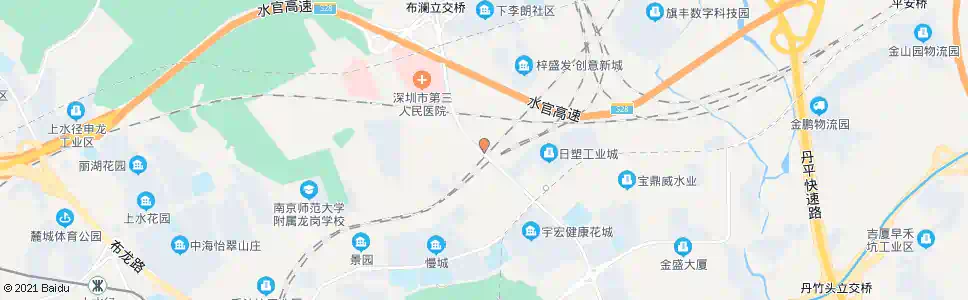 深圳下李朗路口_公交站地图_深圳公交_妙搜公交查询2025