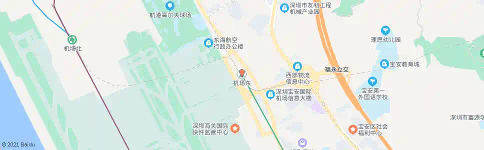 深圳机场东地铁站07_公交站地图_深圳公交_妙搜公交查询2025