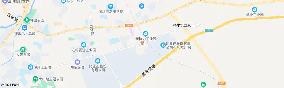 深圳比亚迪生活区_公交站地图_深圳公交_妙搜公交查询2025