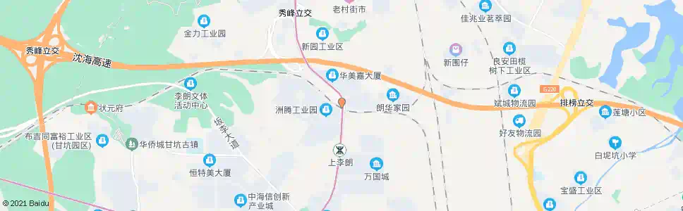 深圳友信食品城_公交站地图_深圳公交_妙搜公交查询2025