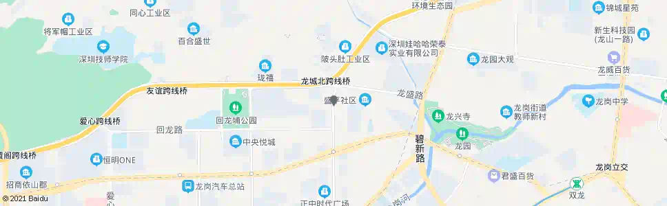 深圳新龙岗花园_公交站地图_深圳公交_妙搜公交查询2025